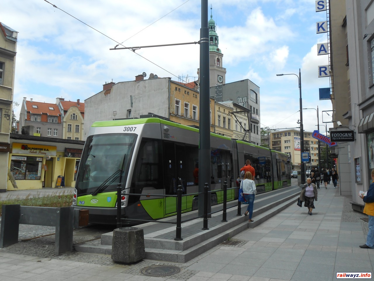 Трамвай на конечной остановке, Ольштын