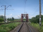 Мост через реку Хомора. Линия Шепетовка - Казатин. Перегон Полонное - Понинка, Юго-Западная ж.д. Вид в сторону Полонного