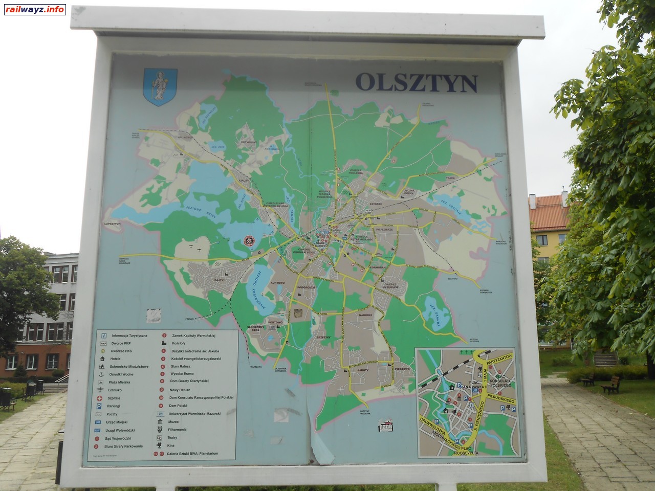 Карта Ольштына