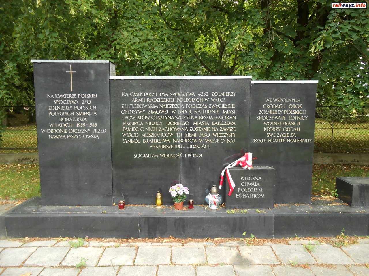 Мемориал, Военное кладбище, Ольштын