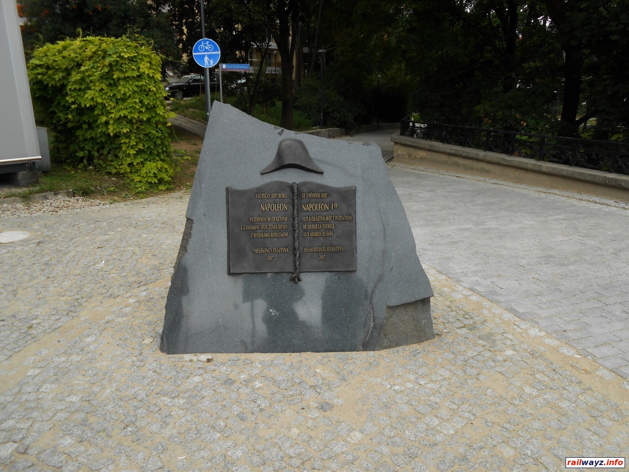 Памятник Наполеону Бонапарту, Ольштын