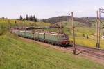 Сплотка электровозов ВЛ11М с грузовым поездом, перегон Лавочное - Бескид