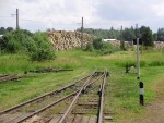 станция Алуксне: Подъездной путь на грузовую площадку в чётной горловине