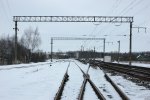 станция Михановичи: Вид станции со стороны горловины в сторону Колядич