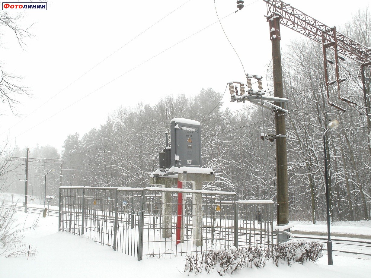 Подстанция-трансформатор в черте платформы минского направления