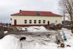 станция Татарка: Пассажирское здание, вид со стороны деревни