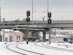 станция Гомель: Светофоры ЧХ2 и ЧХ4. Вид со стороны о.п. Никольский