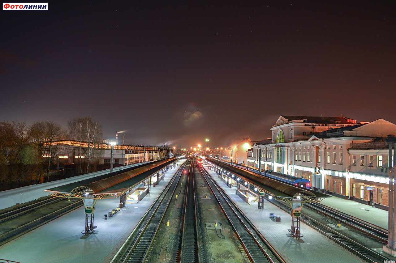 Вид станции в сторону Жлобина