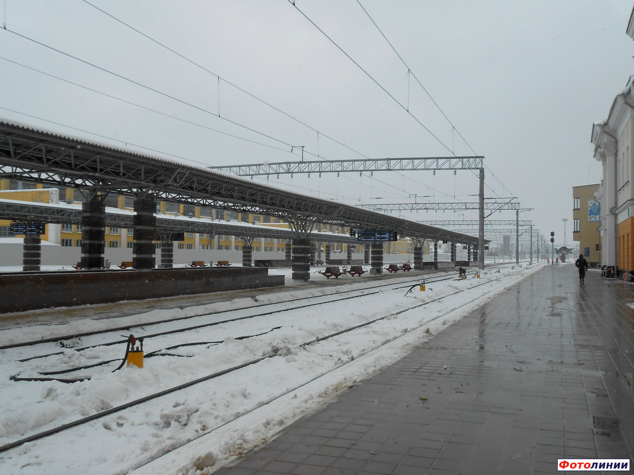 Вид с 1-ой платформы в сторону Жлобина