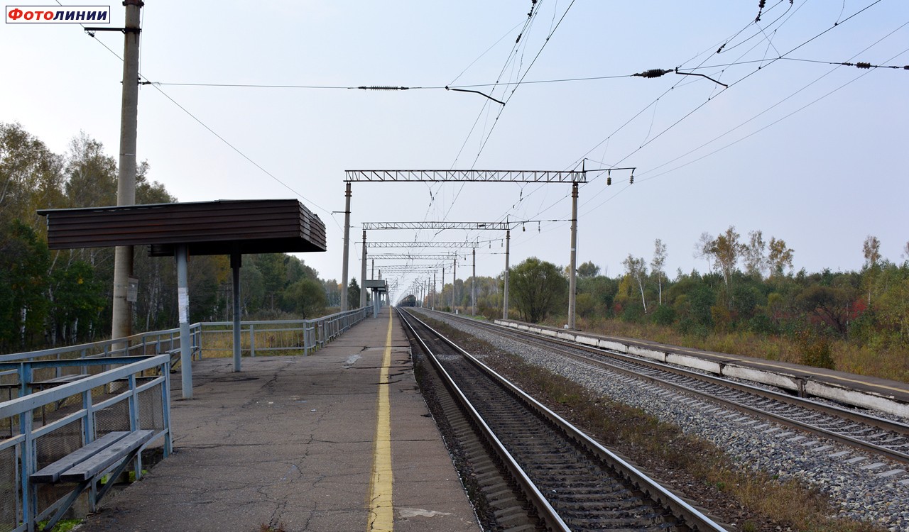 Вид с платформы в сторону Вяземской