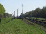 станция Буйничи: Вид с насыпи в сторону Жлобина