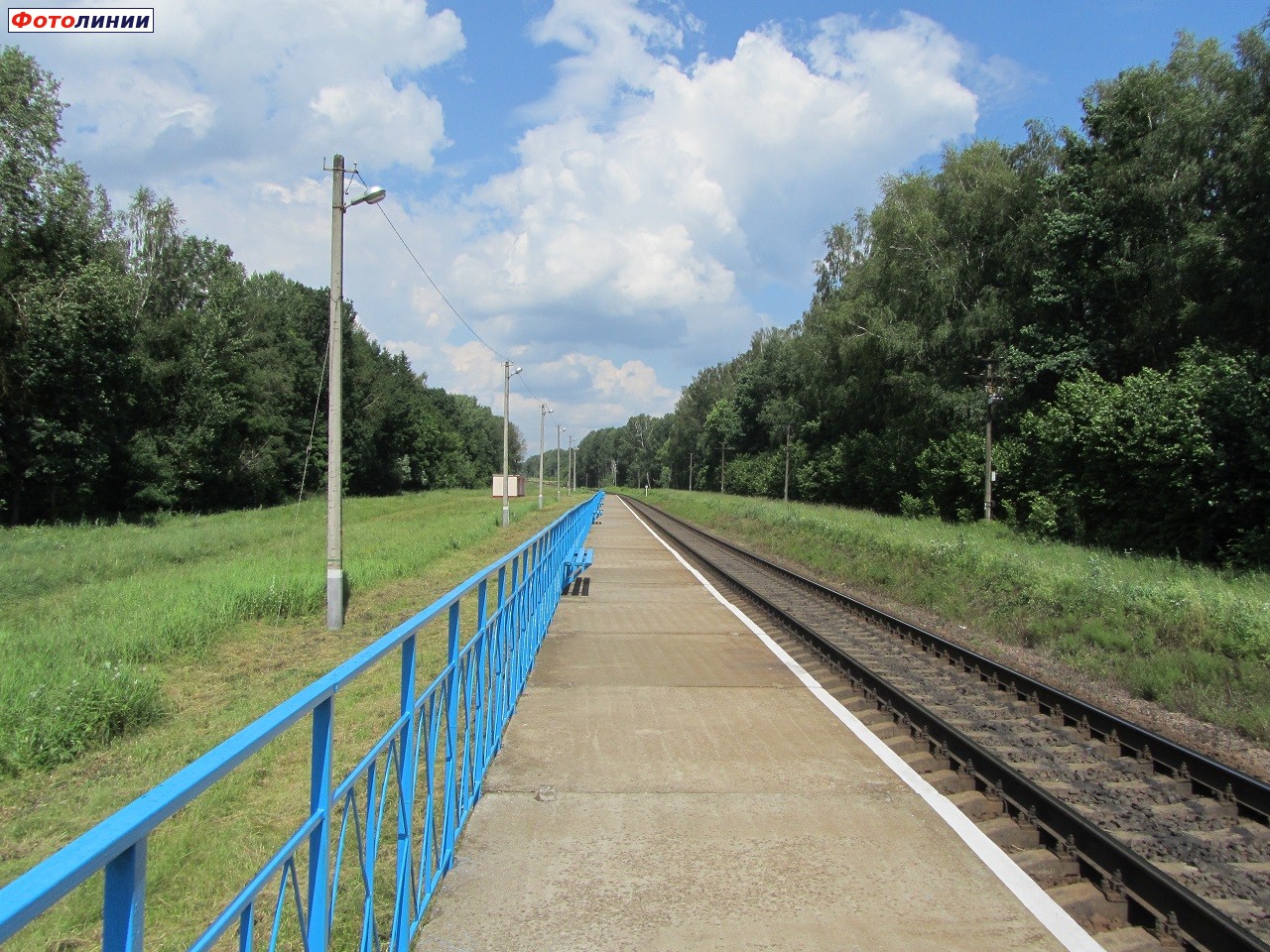 Вид с платформы в сторону Могилёва