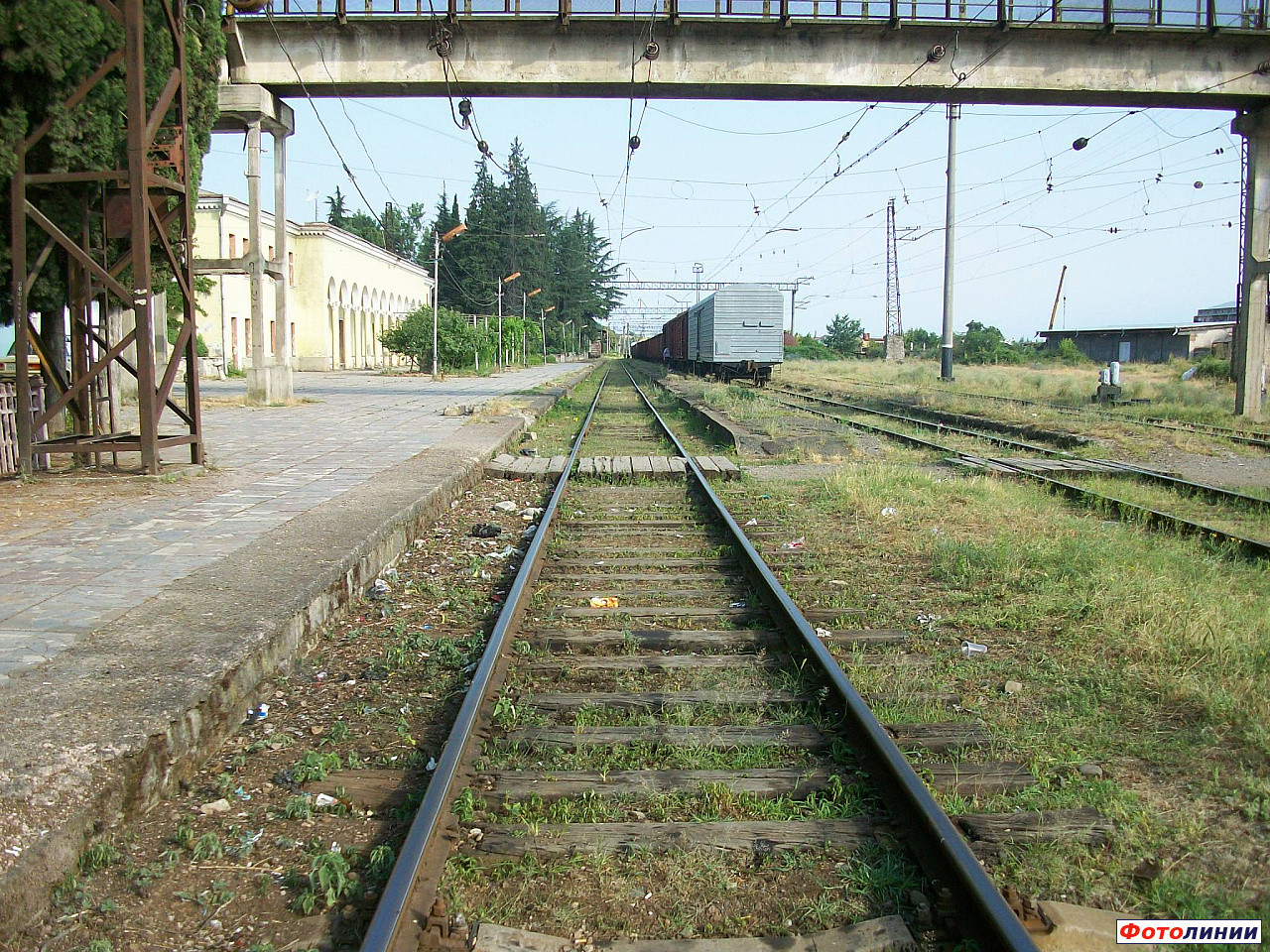 Вид платформы в сторону Телави