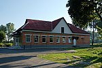 станция Лахва: Здание станции, вид с обратной стороны