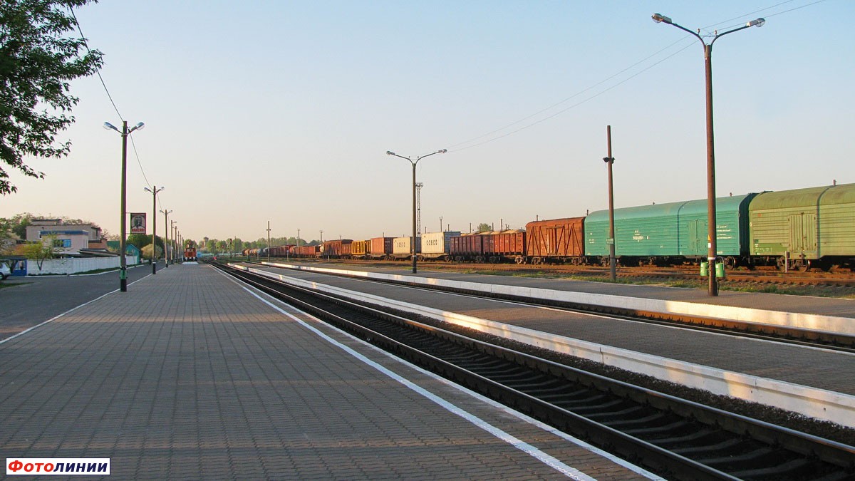 Вид с платформы в сторону Барановичей