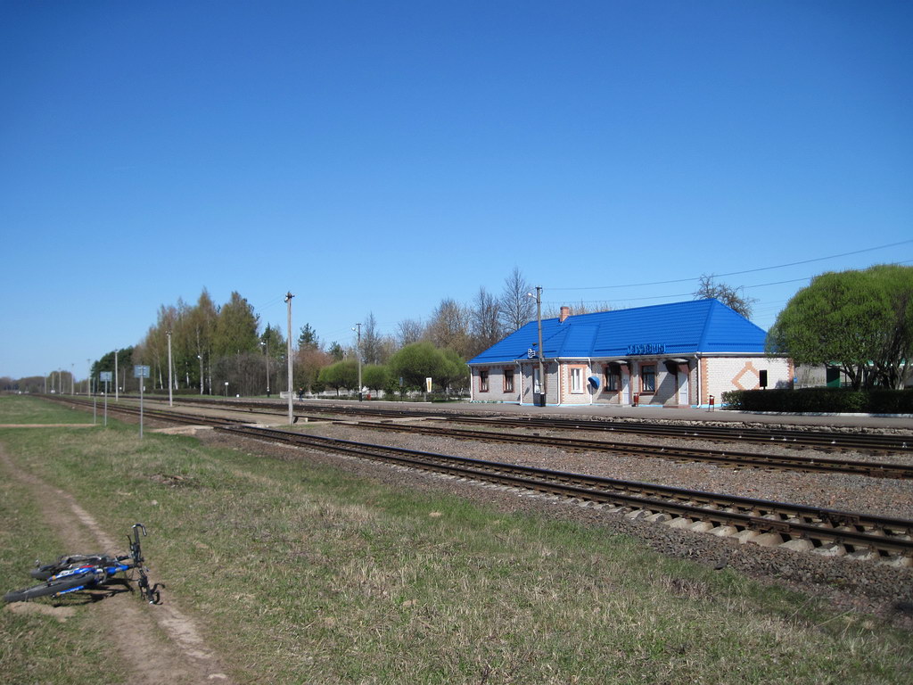 Общий вид платформ и здания станции