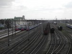 станция Барановичи-Полесские: Вид на станцию с путепровода