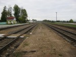 станция Скрибовцы: Вид со второй платформы в сторону Мостов