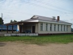станция Друть: Пассажирское здание со стороны деревни