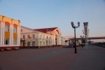 станция Полоцк: Старый вокзал рано утром