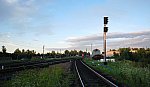станция Дно: Маршрутный светофоры ЧМ9А со стороны Новосокольников