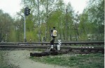 станция Ржев-Белорусский: Ручной стрелочный перевод в южной (вяземской) горловине