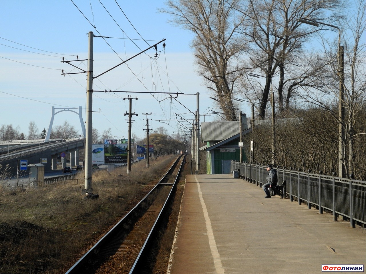 Вид с платформы в сторону Сестрорецка
