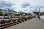 станция Солигорск: Навесы над платформами
