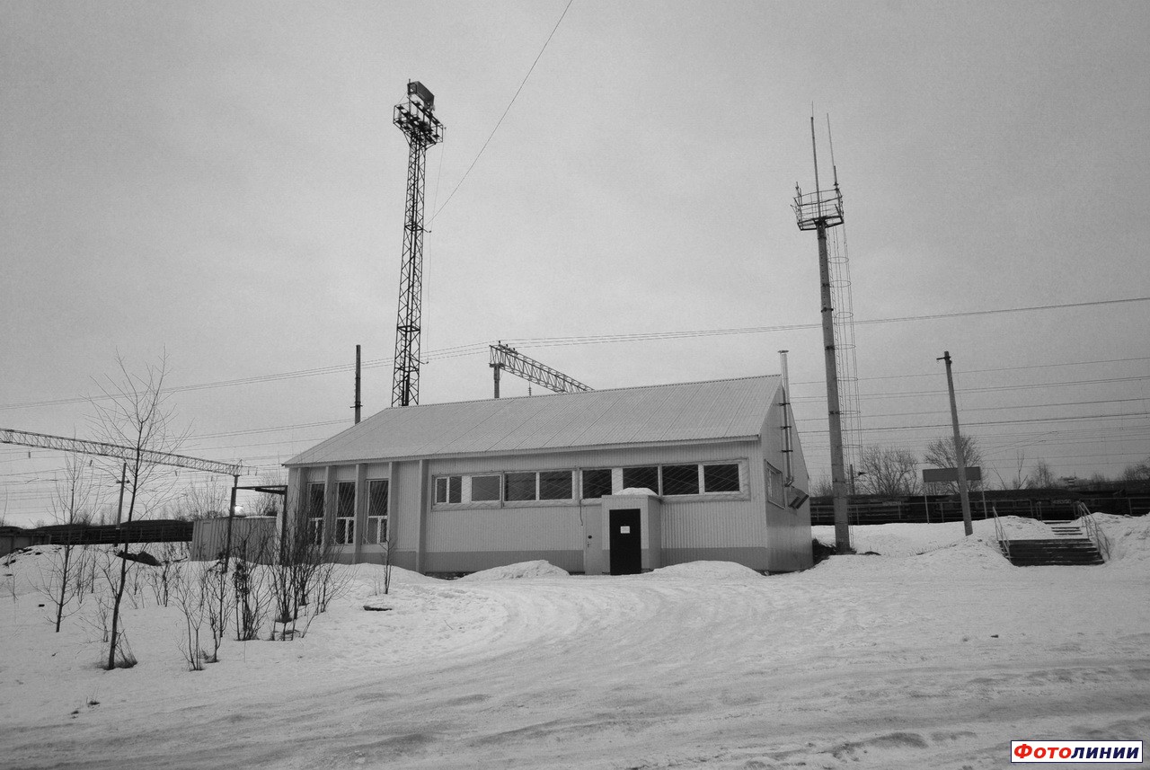Здание станции, вид со стороны города
