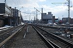 станция Мурманск: Вид на пассажирский парк со стороны локомотивного депо