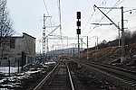 станция Мурманск: Входной светофор ЧIБ в южной горловине