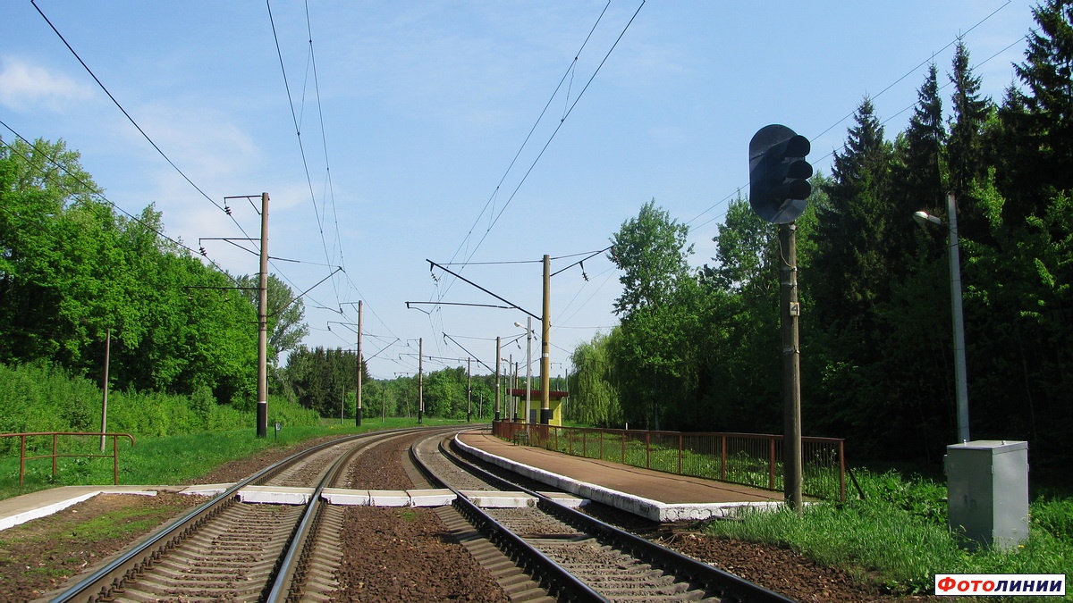 Платформа в направлении Минска