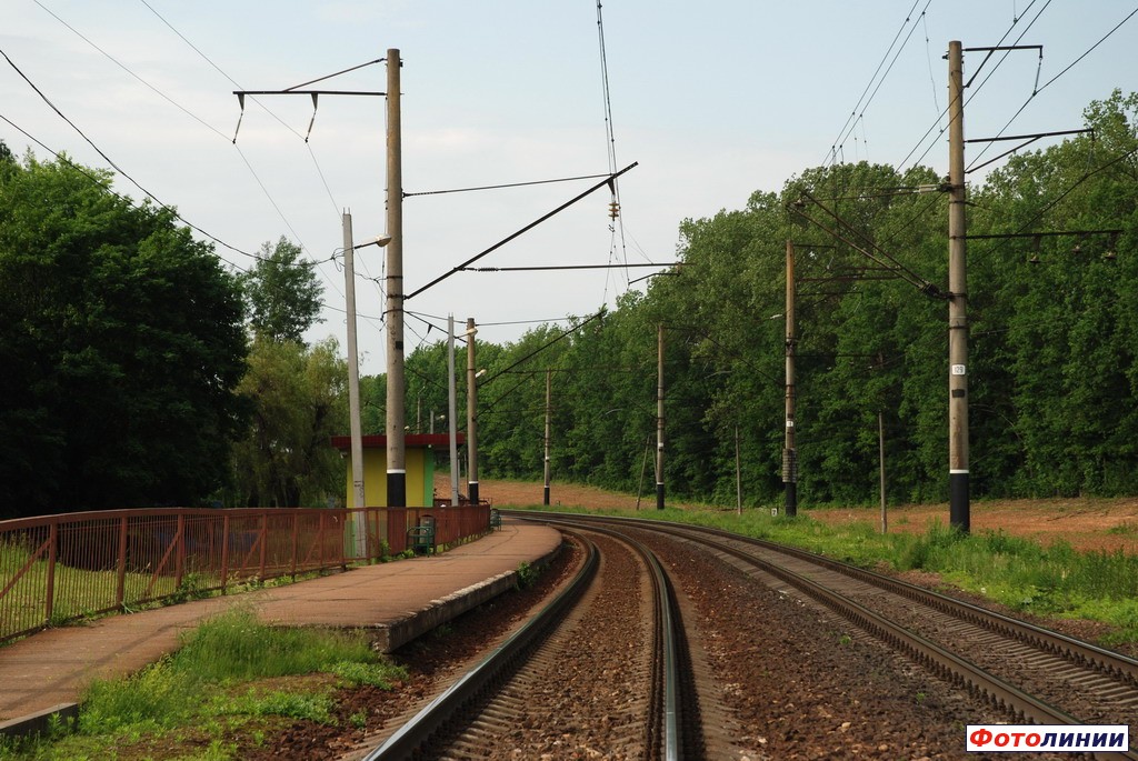 Вид платформы минского направления в сторону Баранович