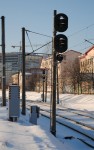 Входные светофоры НБ и НБД со стороны Минск-Восточного