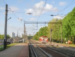 Вид с перрона в сторону станции Минск-Сортировочный