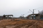 Строительство станции Лосево I. Вид в сторону ст. Приозерск