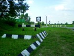 Тупик пути европейской колеи в парке Заречица