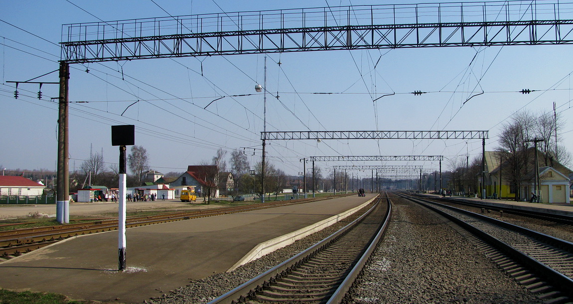 Платформа минского направления, вид со стороны ст. Озерище