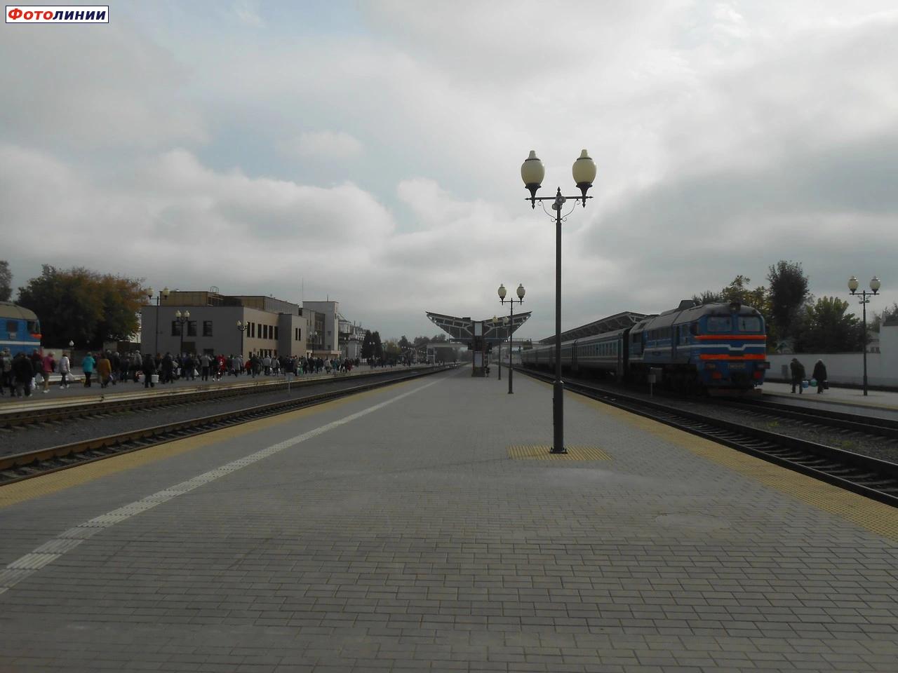 Вид в сторону Кричева, Жлобина и Осиповичей со 2-й платформы