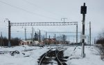 станция Хлюстино: Вид станции со стороны подъездного пути на Ореховск
