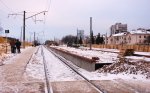 Строительство новой платформы, вид в сторону Минска