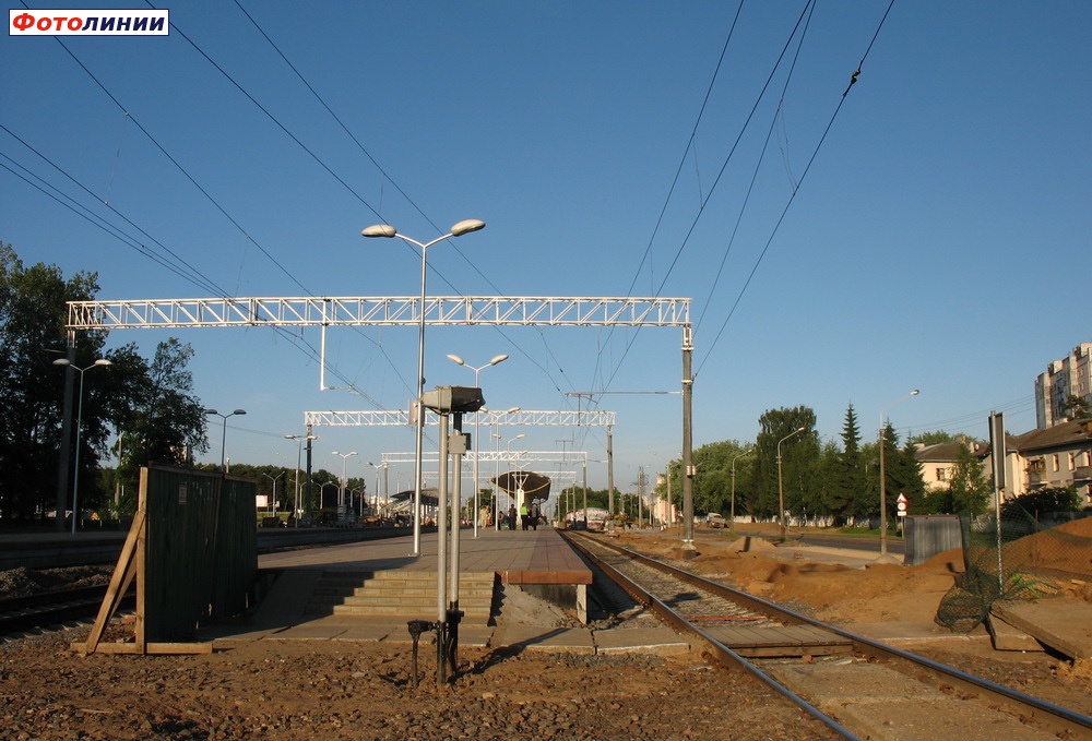 Вид 2-ой платформы в сторону Минска-Северного