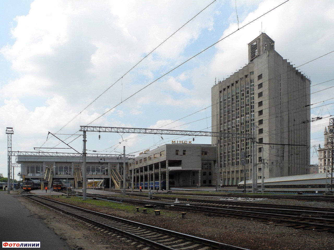 Вид на станцию со стороны ст. Минск-Восточный