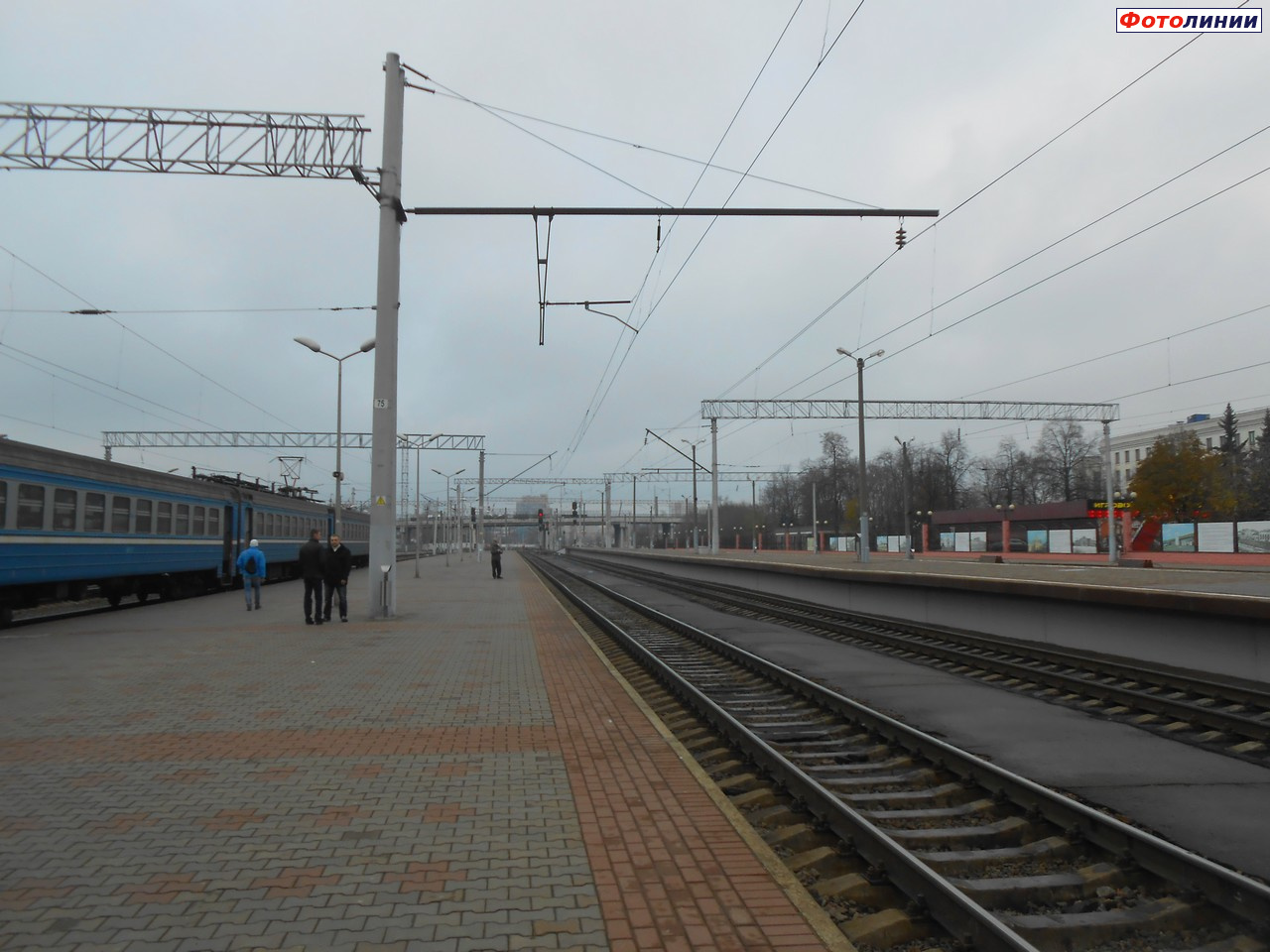 Вид со 2-ой платформы в сторону Молодечно и Барановичей