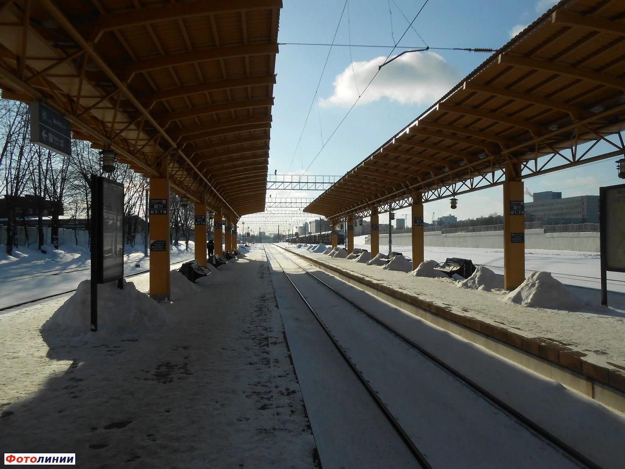 Вид со 2-й платформы в сторону Минска-Пассажирского
