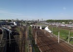 Моторвагонное депо Москва-2 и пути Ярославского направления, вид в сторону ст. Лосиноостровская