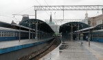 станция Москва-Пассажирская-Ярославская: Платформы пригородных поездов. Вид на вокзал