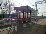 о.п. Нижегородская: Пассажирский павильон на второй платформе, вид в нечётном направлении