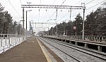 о.п. 30 км (Заря): Вид с платформы № 2 в сторону Москвы