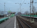 Вид со второй платформы в сторону ст. Куровская в направлении Казани